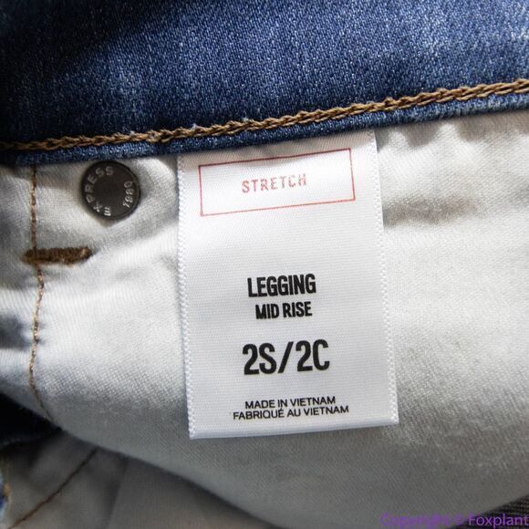 NEW‎ Express splatter jeans, 2S (2 short) - Picture 11 of 16